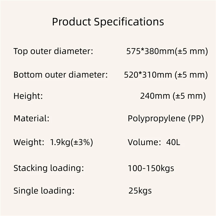Perforated Reversible Nestable Crate high quality