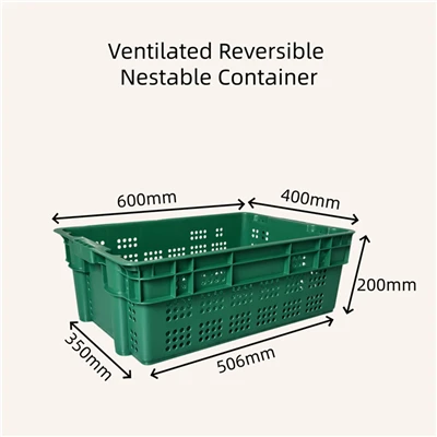 Ventalated Reversible Nestable Container