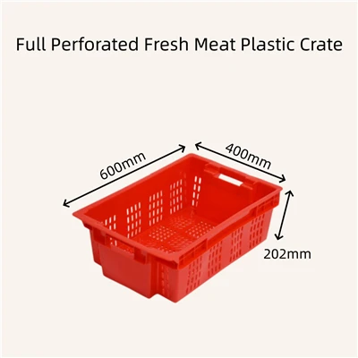 Full Perforated Fresh Meat Plastic Crate