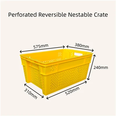 Perforated Reversible Nestable Crate