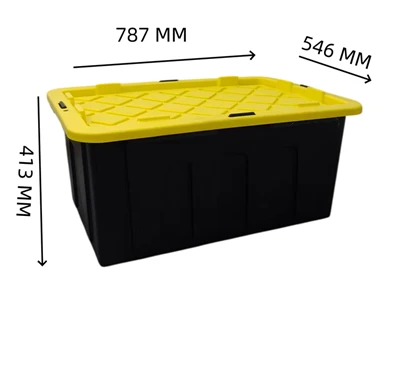 Storage Tote With Yellow Lid(100 L)
