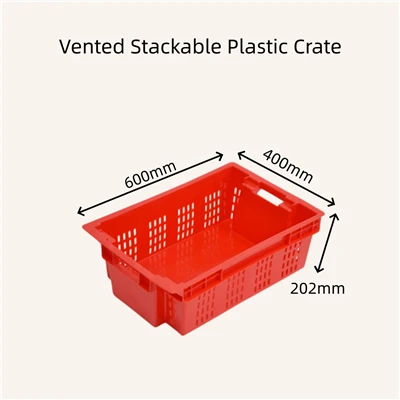 Vented Stackable Plastic Crate