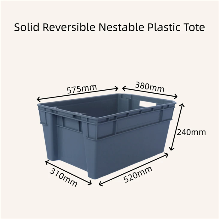 Solid Reversible Nestable Plastic Tote manufacturers
