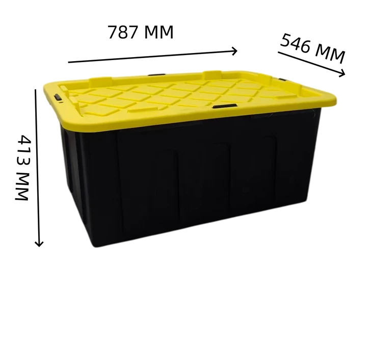 Storage Tote With Yellow Lid(100 L) manufacturers